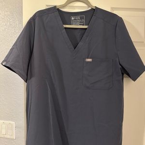 Figs Catarina One-Pocket Scrub Top - Discontinued color in Space Navy